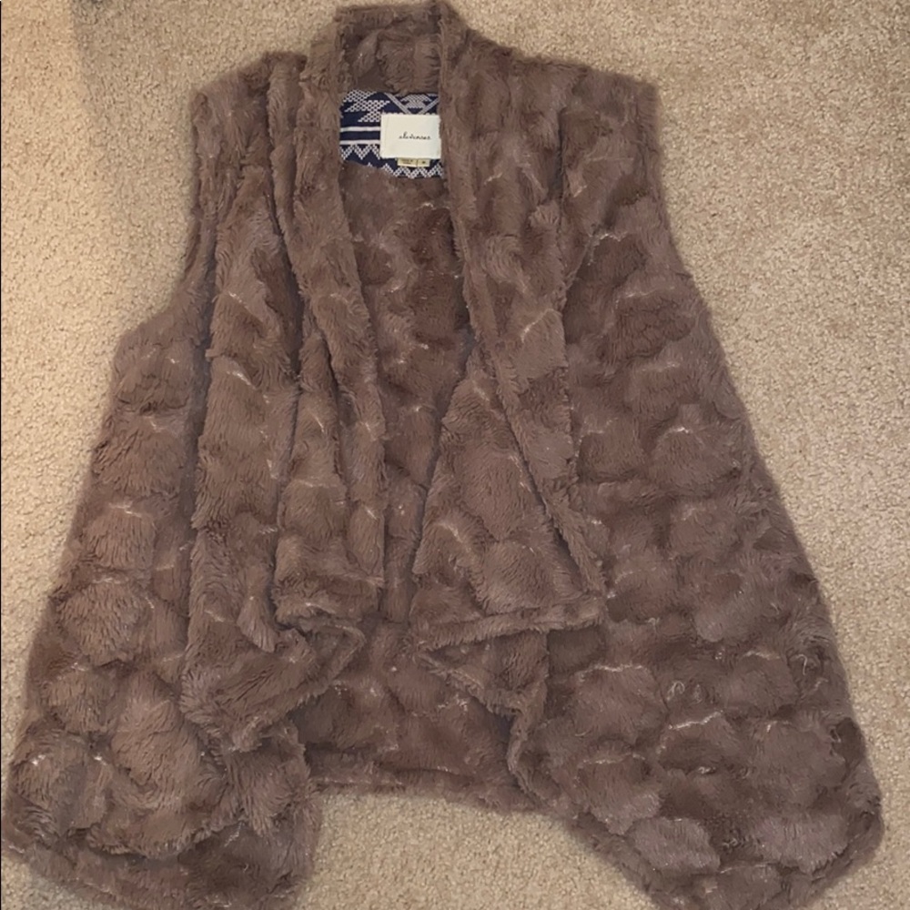 Faux fur vest